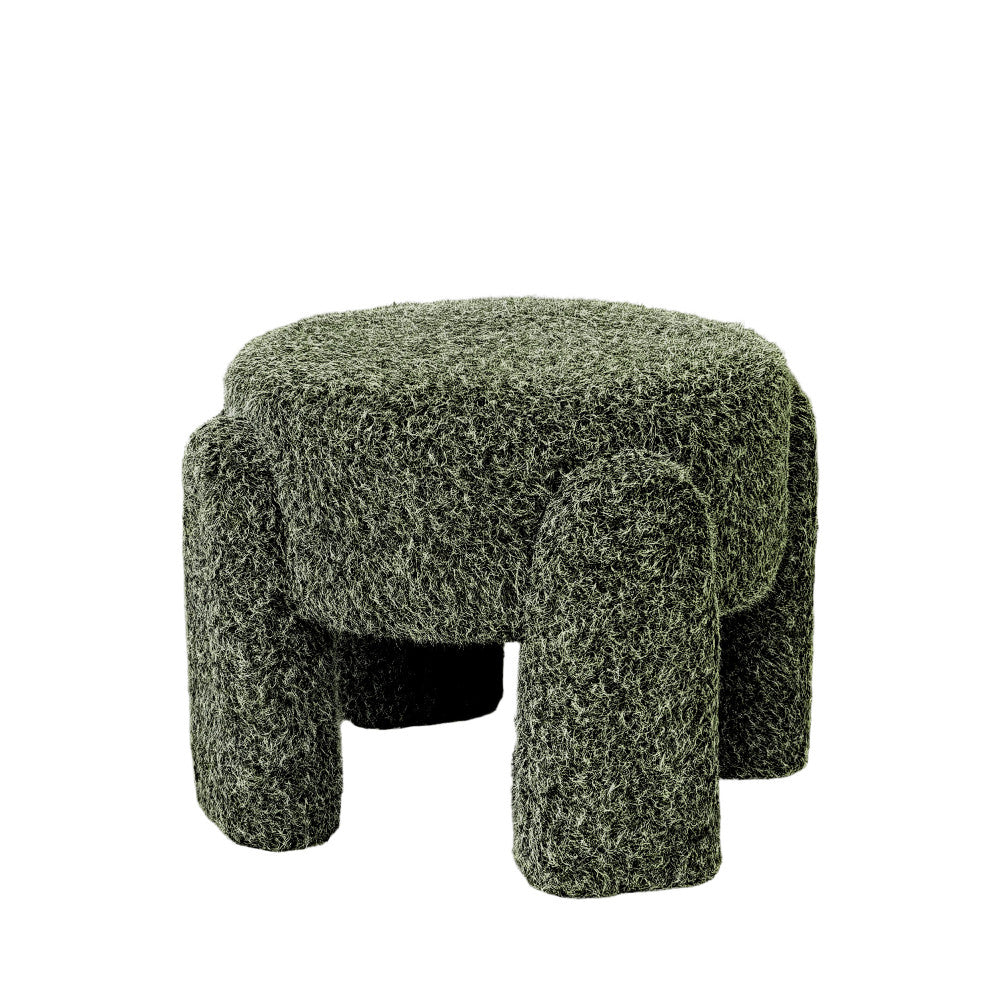 Nolan - Pouffe - Fabric - Olive Green