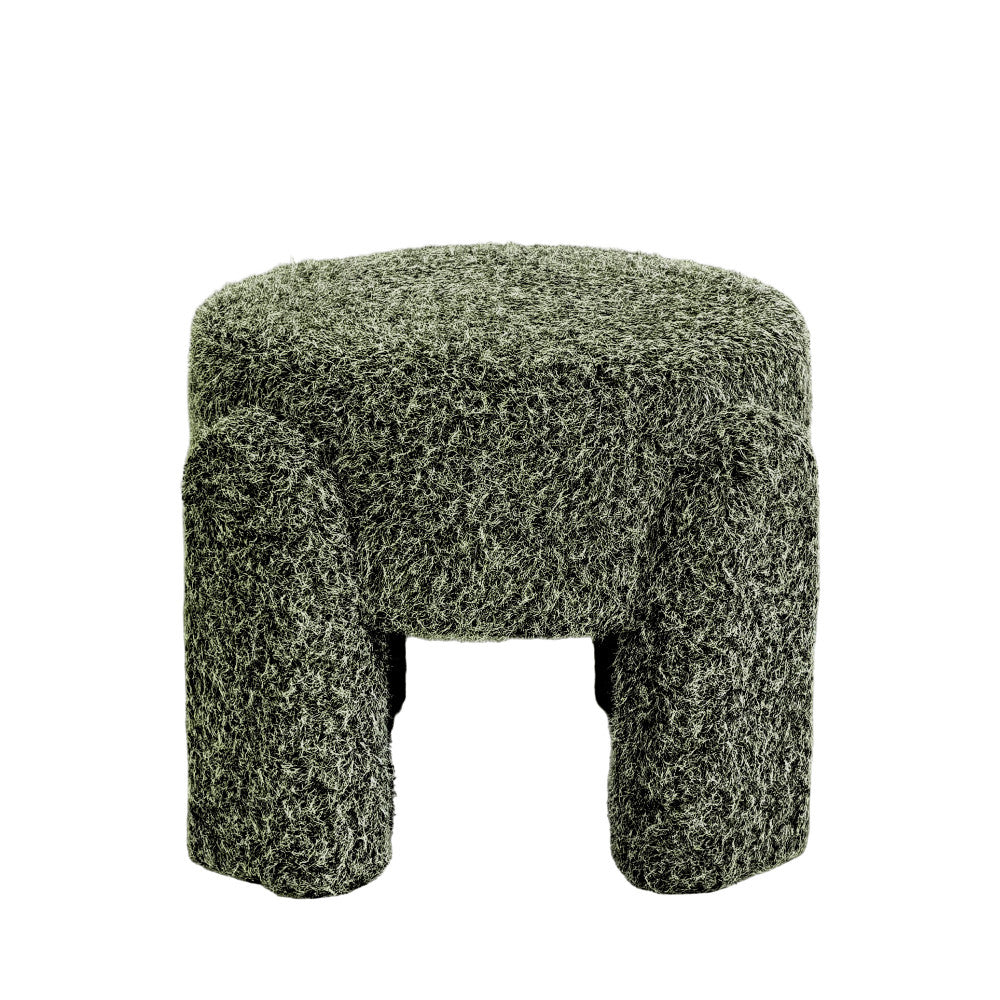 Nolan - Pouffe - Fabric - Olive Green