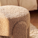 Nolan - Pouf - Tissu - Beige