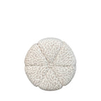 Flower - Puf - Tela con estampado de leopardo - Beige