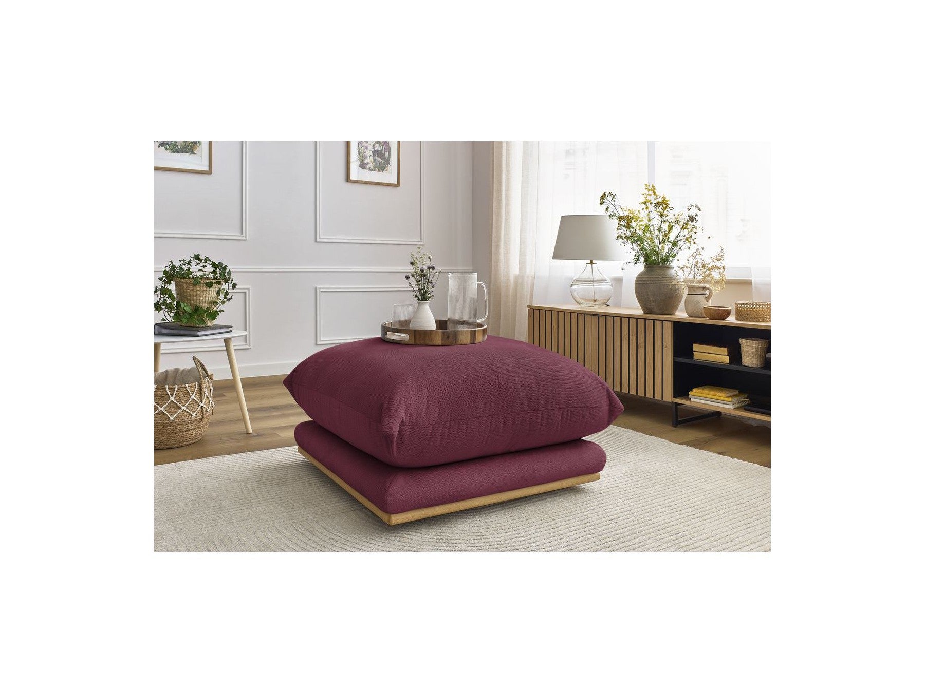 Ernest - Pouffe - Smooth Fabric