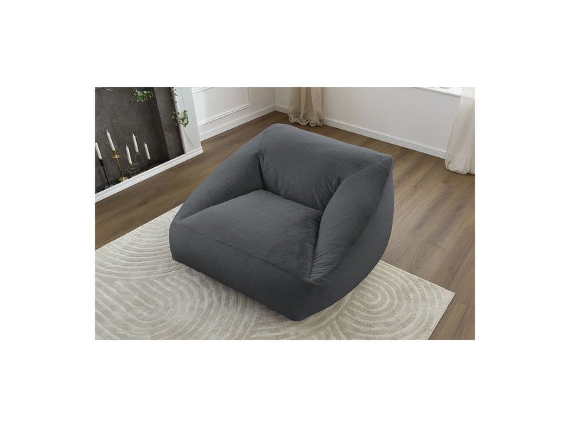 Pouf Ultra Moelleux - Lilibet - Tissu Imitation Fourrure