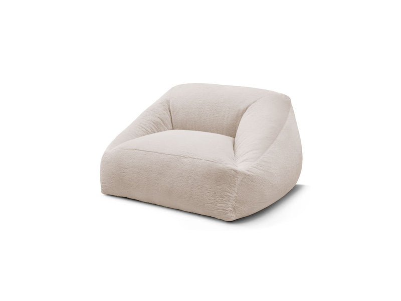 Pouf Ultra Moelleux - Lilibet - Tissu Imitation Fourrure