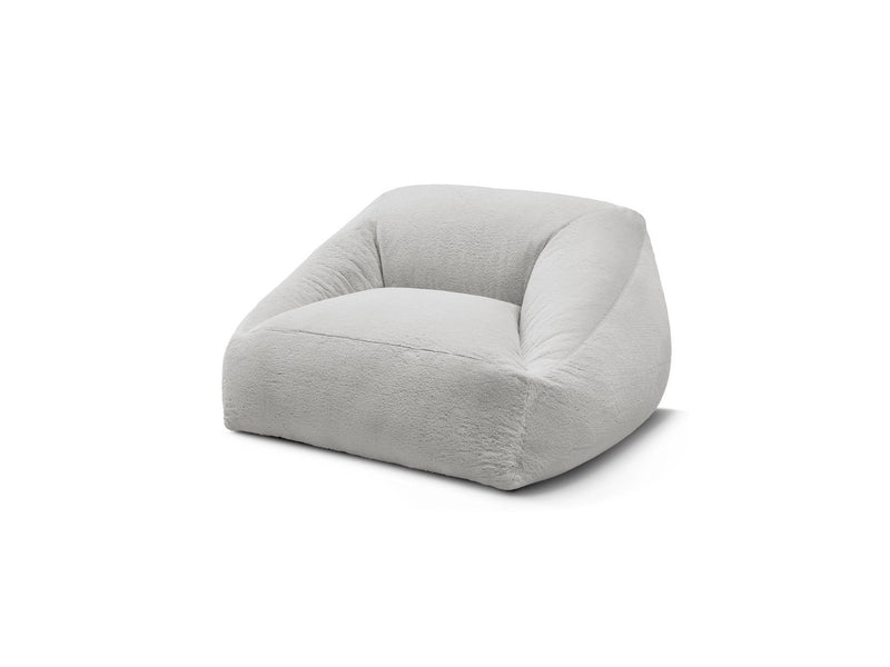 Pouf Ultra Moelleux - Lilibet - Tissu Imitation Fourrure