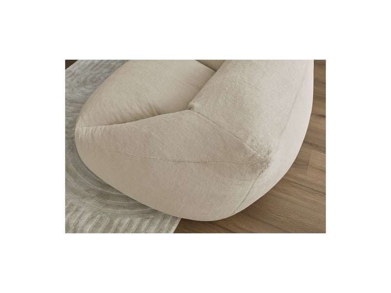 Pouf Ultra Moelleux - Lilibet - Tissu Imitation Fourrure