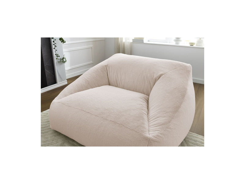 Pouf Ultra Moelleux - Lilibet - Tissu Imitation Fourrure