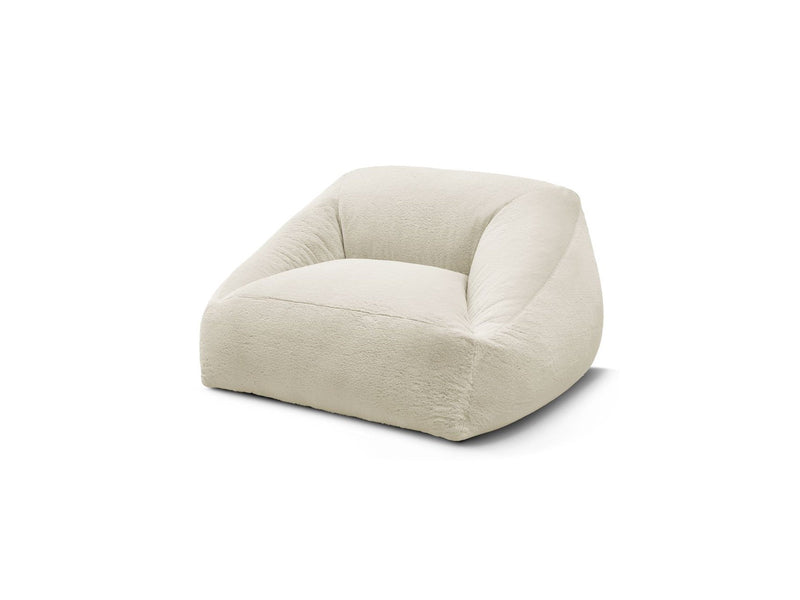 Pouf Ultra Moelleux - Lilibet - Tissu Imitation Fourrure