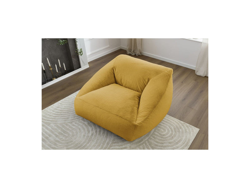 Pouf Ultra Moelleux - Lilibet - Tissu Imitation Fourrure