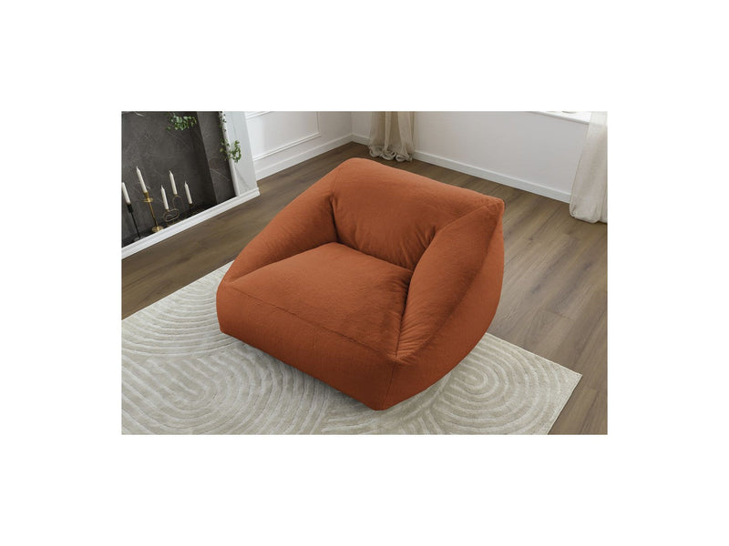 Pouf Ultra Moelleux - Lilibet - Tissu Imitation Fourrure