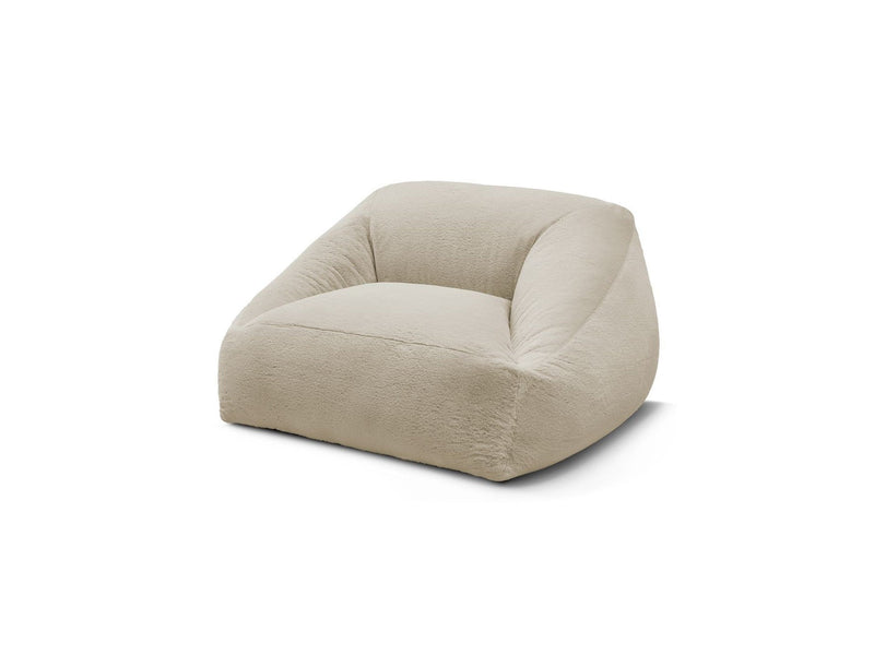 Pouf Ultra Moelleux - Lilibet - Tissu Imitation Fourrure