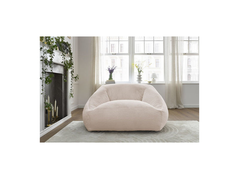 Pouf Ultra Moelleux - Lilibet - Tissu Imitation Fourrure