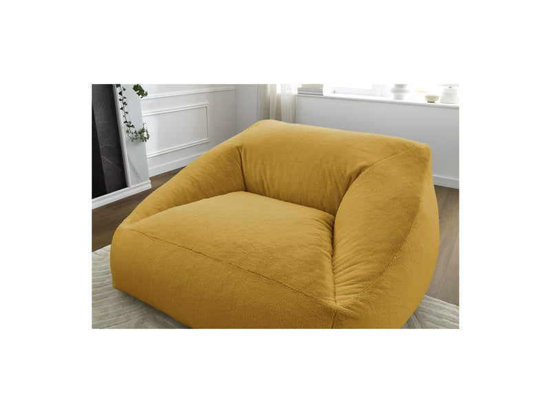 Pouf Ultra Moelleux - Lilibet - Tissu Imitation Fourrure