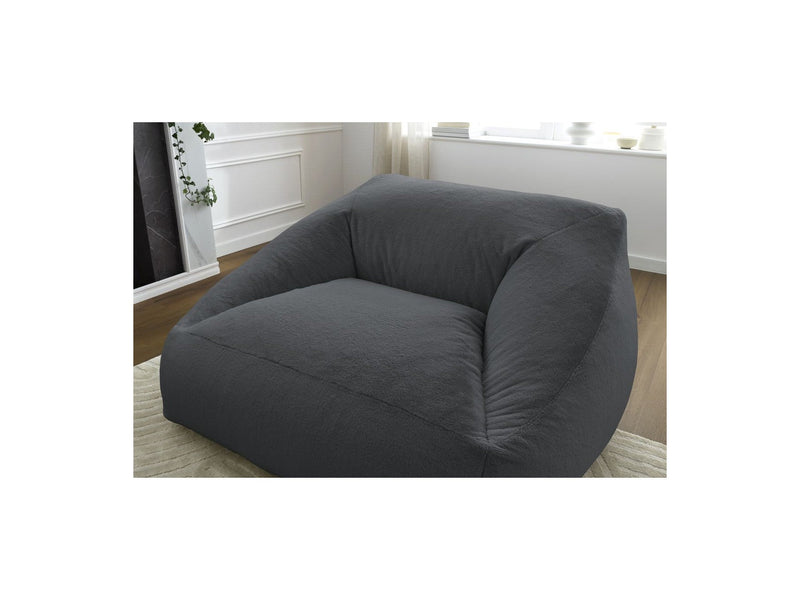 Pouf Ultra Moelleux - Lilibet - Tissu Imitation Fourrure