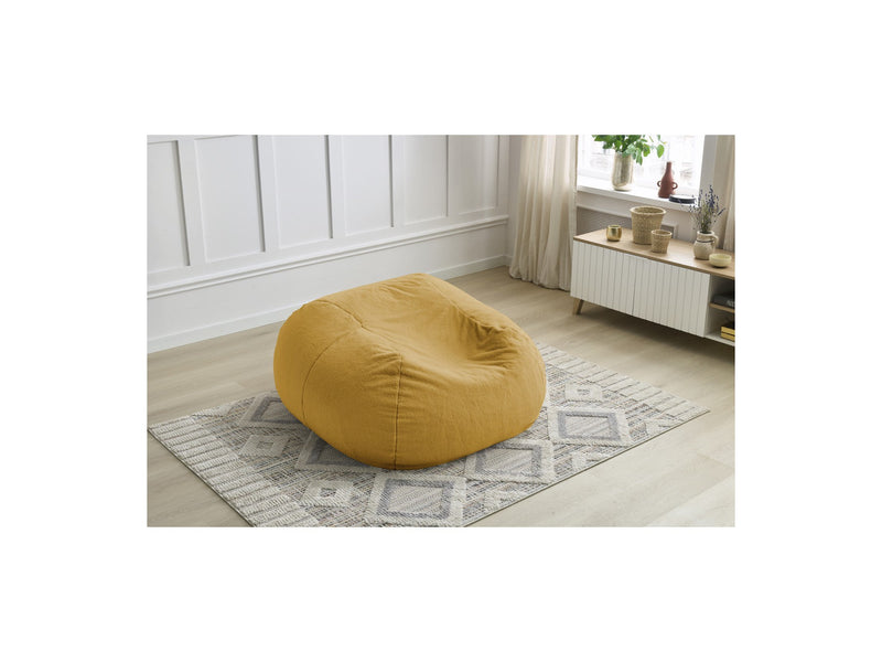 Pouf Ultra Moelleux - Meribel - Tissu Imitation Fourrure