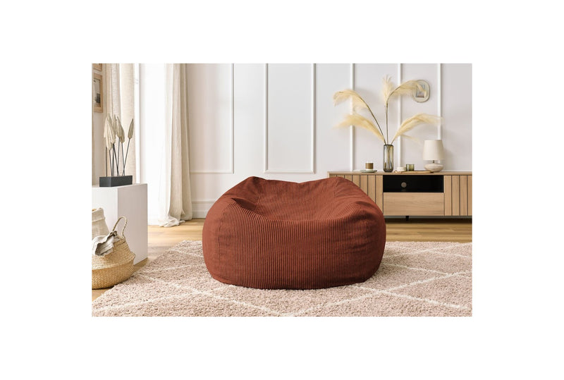 Pouf Ultra Moelleux - Voltaire - Velours Côtelé