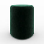 Emmy - Puf triangular de terciopelo verde