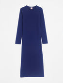 Vestido elástico ajustado azul marino