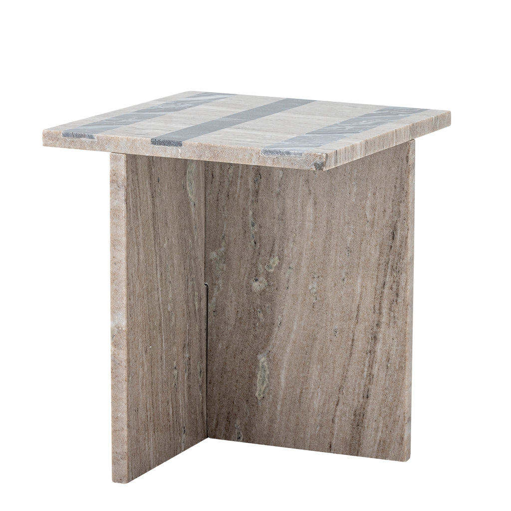 Clea - Side Table - Brown - Marble