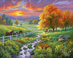 Peinture Par Numéros - Prairie Ensoleillée