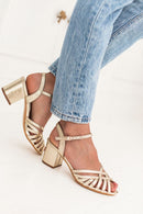 PRETTY Dorées - Sandales À Talons