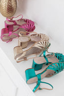 PRETTY Dorées - Sandales À Talons