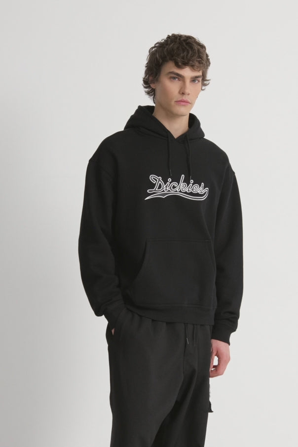Loose Wave Hoodie - Black