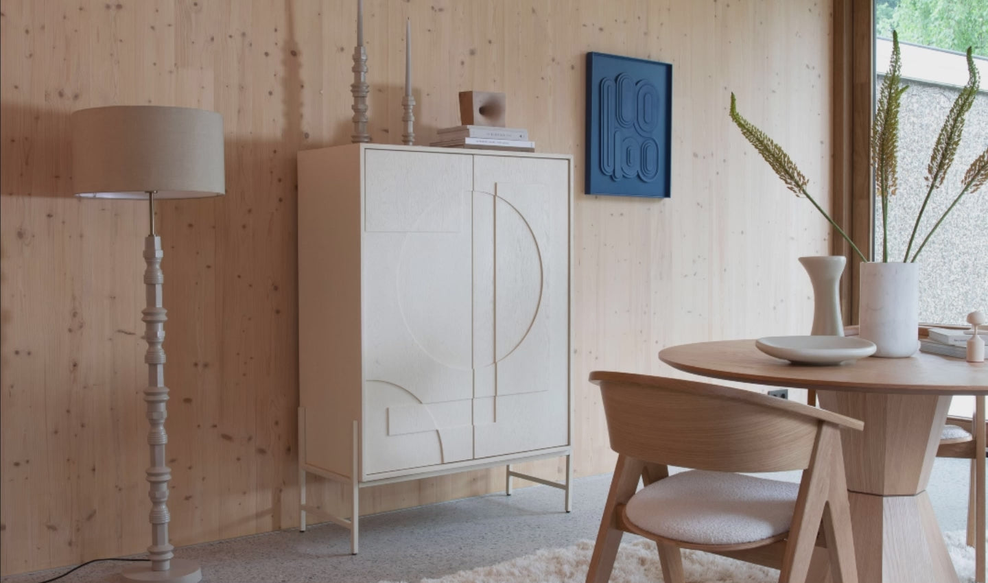 August Art - Wall Decoration - Plaster - Rice Brown/Beige