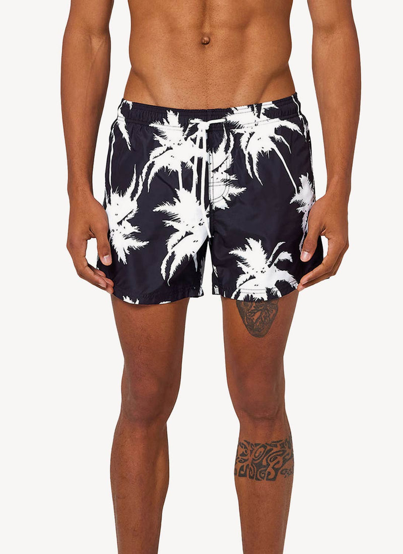 Sundek - Short De Bain Imprimé - Black - Homme