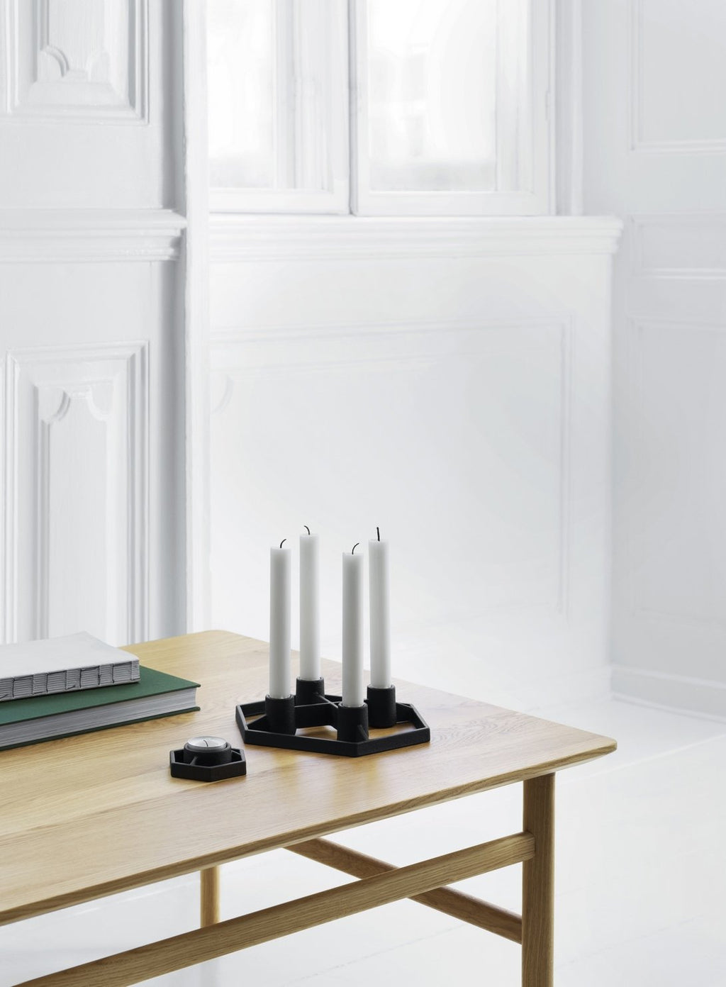 Prism 2-Candle Chandelier - Black