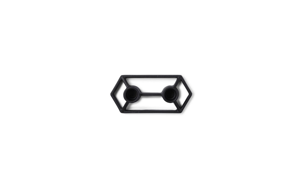 Prism 2-Candle Chandelier - Black