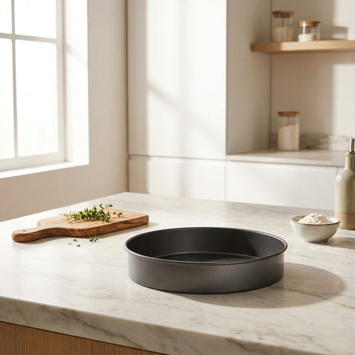 Plain Round Cake Mold - Height 5cm - Ø26cm - Gray