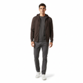 K-Way Marcy Lambswool Zip Hoodie - Dark Brown