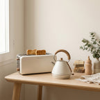 Pack - Large Retro Toaster + Small Kettle Retro 1L - Off-White