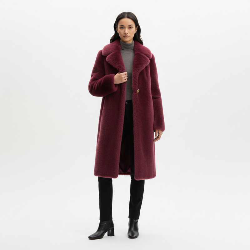 Manteau Lh - Dark Pink - Femme