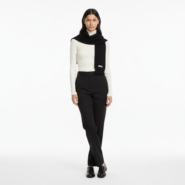Pañuelo Emb - Black - Mujer
