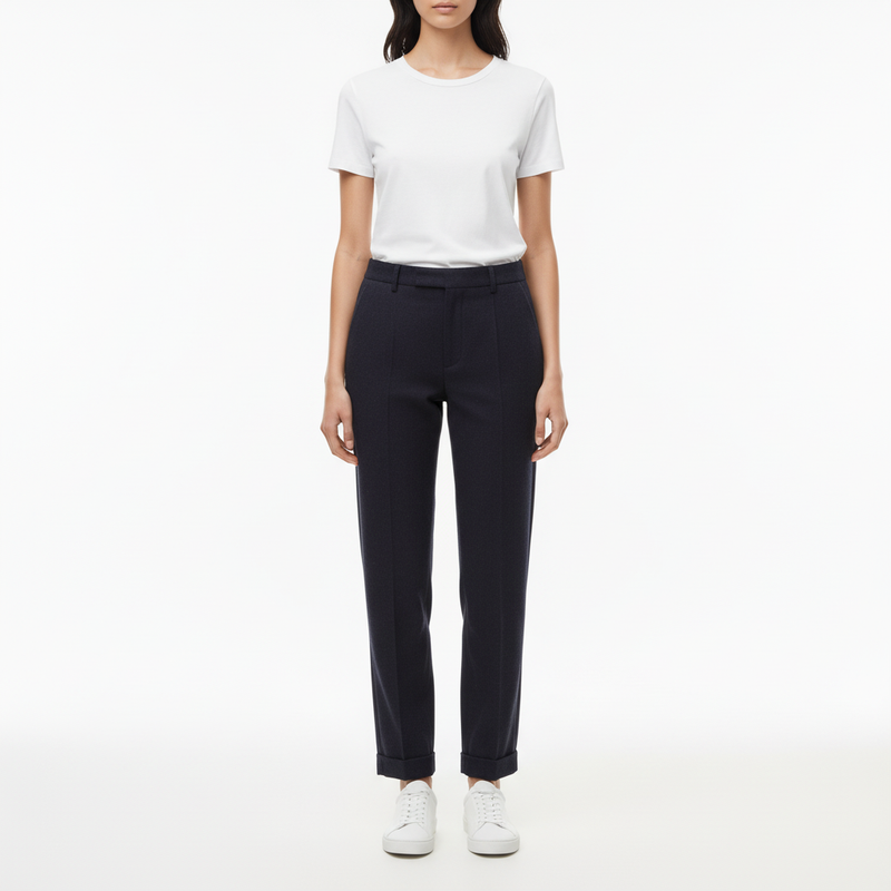 Pantalon B W Turn Up - Dark Blue - Homme