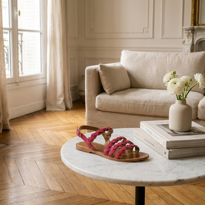 Sandales Orquidea - Raspberry