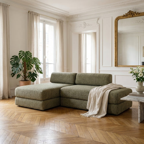 Canapé D'Angle Coco - 5 Places - Tweed