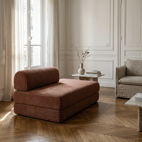 Canapé Droit Tilia - 2 Places - Velours Côtelé XL