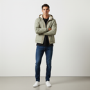 Blouson K-Way Le Vrai 4.0 Albine Orsetto - Kaki Clair, Ecru