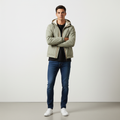Blouson K-Way Le Vrai 4.0 Albine Orsetto - Kaki Clair, Ecru
