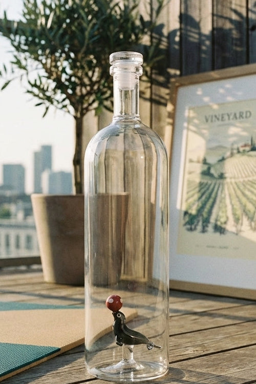 Bouteille En Verre Borosilicate Avec Bouchon - Figurine Phoque