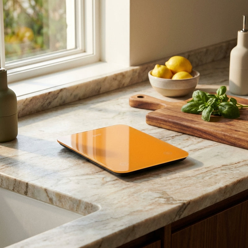 Rechargeable and Waterproof Digital Scale - Orange
