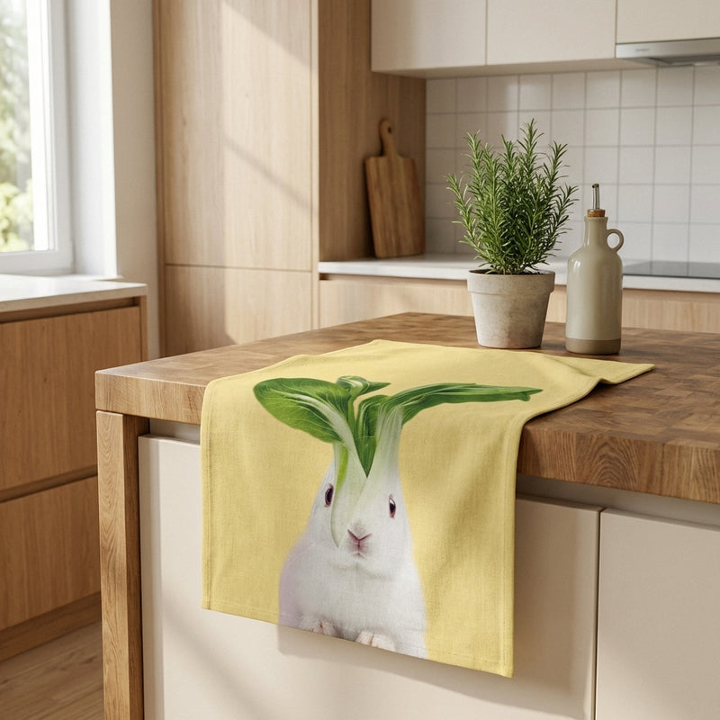 Paño De Cocina 100% Lino 50X65Cm - Decoración Acelgas