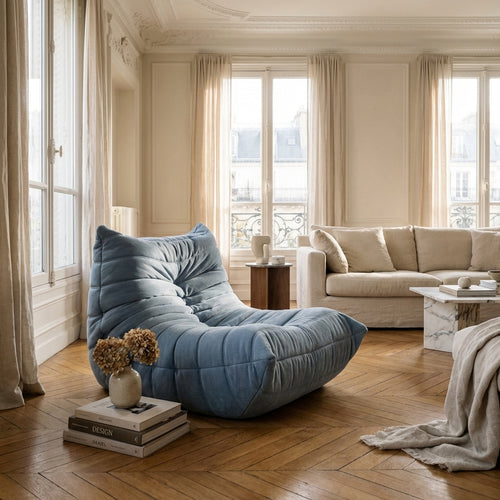 Chauffeuse Togo Bleue