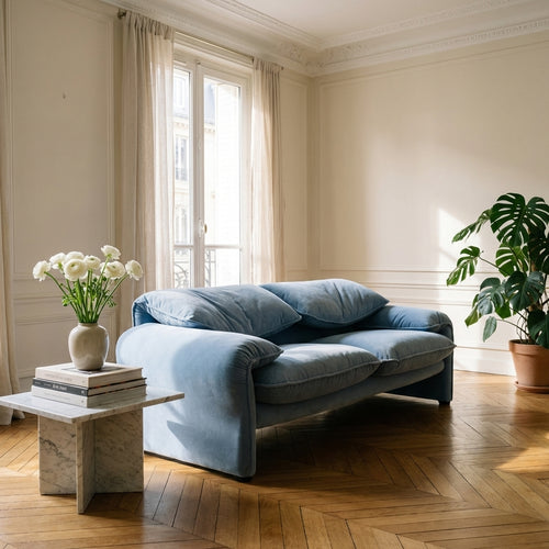 Canapé 2 Places Maralunga Bleu