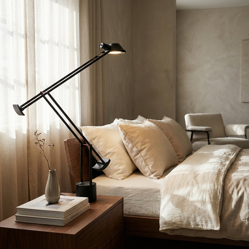 Lámpara de escritorio Arteluce Zoom 50 de King And Miranda, años 80