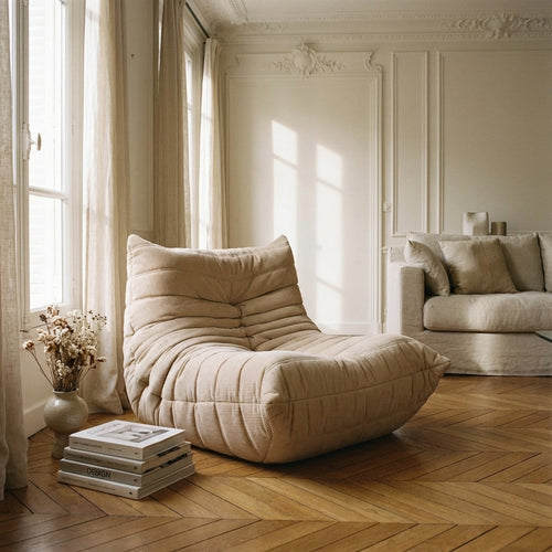 Sillón bajo Togo beige