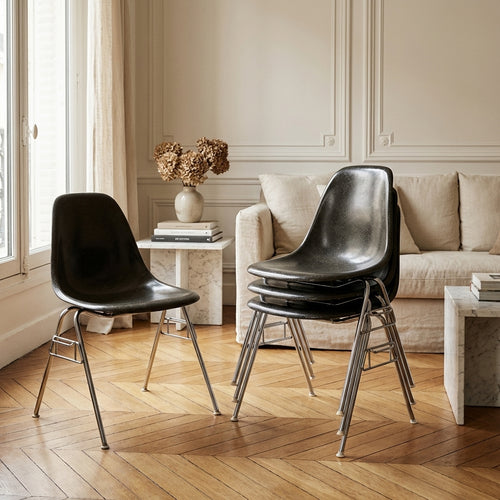 Ensemble De 4 Chaises Dss Charles Et Rey Eames Pour Herman Miller 1950