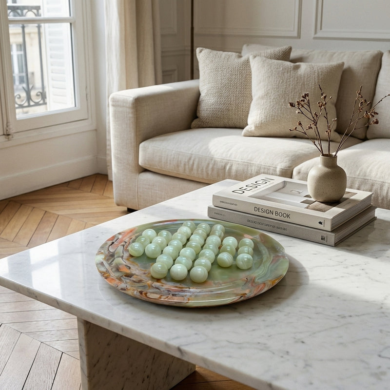 Jeux De Morpion En Marbre Vintage